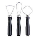 3-piece pottery sculpting tool set