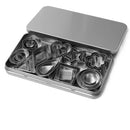 30-piece stainless steel clay cutter set