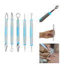 5-piece pottery texture and carving tool set