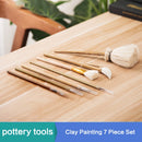 7-piece pottery hydrating brush set