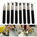 8-piece stainless steel clay sculpting and trimming tool set