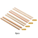 8-piece wooden pottery wheel opening tool set