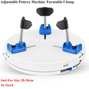 Adjustable turntable clamp tool for ceramic work