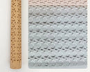 Art wood pattern roller for pottery studio use