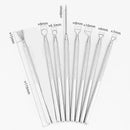 Basic clay working tool set for pottery