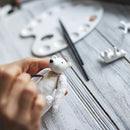 Ceramic kiln support hooks for firing