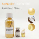 Ceramic metallic finish materials