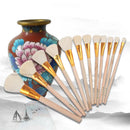 Ceramic studio brush set
