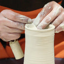 Clay edge refining leather tool