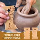 Clay shaping wooden rib tools