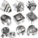 Clay slab cutting shapes stainless steel