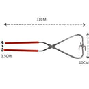 Clay stabilizing clamp with plastic grip