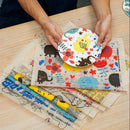 Decorative ceramic color decal sheet