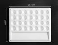 Ellipsoid glaze mixing palette
