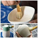 Ceramic Moisturizing & Surface Sweep Brush Set – Pottery Tools for Clay Preparation