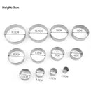12-Piece Stainless Steel Round Clay Cutter Set – Precision Pottery Tools