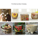 33-Piece Pottery Imprint Mold Set – Ceramic Texture & Decorative Stamp Tools