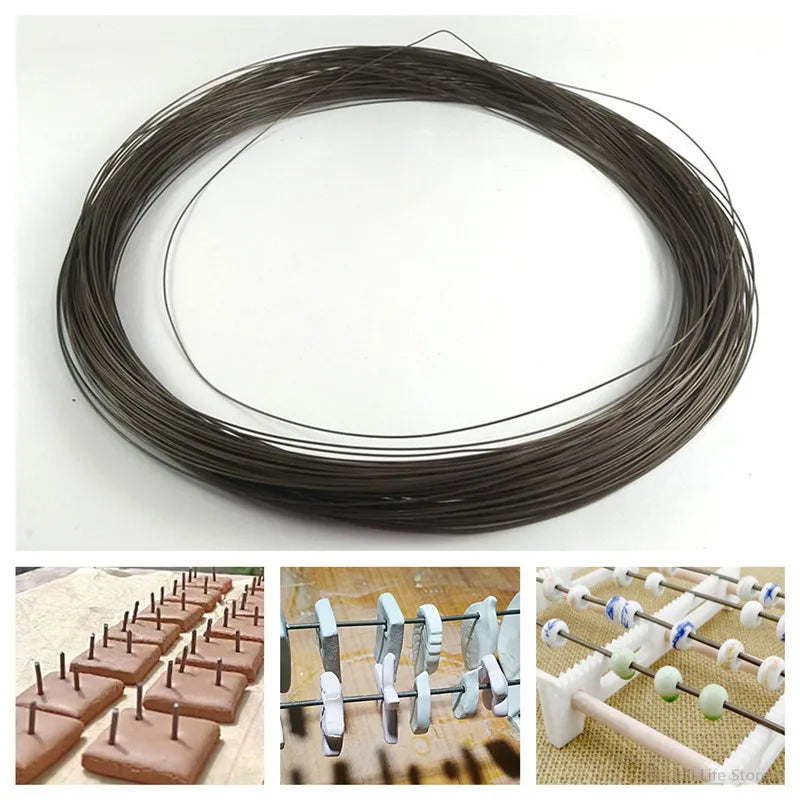 High-Temperature Tungsten Wire (1 m) – Ceramic & Kiln Support Tool