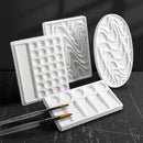 Imitation porcelain glaze mixing palette