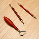 Rosewood handle ceramic trimming tool