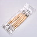 6-Piece Wooden Handle Sculpting Tools Set for Clay Carving