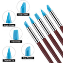5-Piece Silicone Head Clay Sculpting Tool Set – Flexible Pottery Shapers