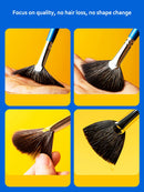 Soft Fan Brush for Pottery – Professional Glaze Tool