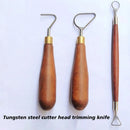 Tungsten Steel Loop Tool – Mahogany Handle