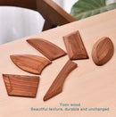 6-Piece Wooden Pottery Shape Scraper Set – Clay Profiling & Form Refining Tools