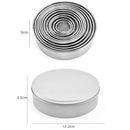 12-Piece Stainless Steel Round Clay Cutter Set – Precision Pottery Tools