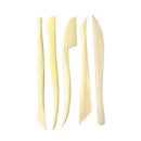 5-Piece Wooden Sculpture Knife Set for Clay – Pottery Tool Set