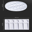 Imitation Porcelain Mixing Palette – Ceramic Glaze & Underglaze Painting Tray