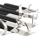 8-Piece Stainless Steel Clay Sculpting & Fettling Tool Set – Rubber Handle Pottery Tools