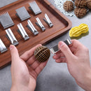11-Piece Pottery Texture Clip Set – Clay Surface Pattern Tools