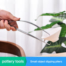 Stainless steel ceramic glazing clip