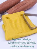 Stainless steel clay texturing tools