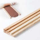 Wooden clay plate opening guides for pottery