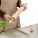 Wooden clay roller for hand-building