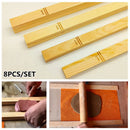 Wooden clay thickness guide set