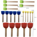 Wooden stick sponge brush ceramic tool set